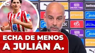 GUARDIOLA echa de menos a JULI&Aacute;N ALVAREZ en el MANCHESTER CITY