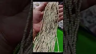 Making Tulsi mala .   Contact no 9634241537 .  # Tulsi # mala pahnane ke fayde .