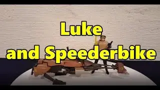 Star Wars Episode 6 Return of the Jedi Speeder Bike with Luke Skywalker POTF