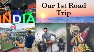 Our first travel vlog ||  Lovely kushi first visit to park || Mangalore kochi highway || Food court