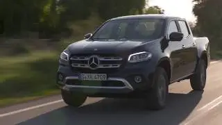 Mercedes-Benz X-Class Driving Video in Cavansite blue metallic