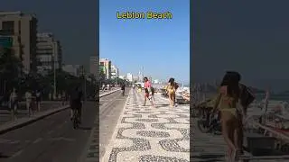 Walking in Leblon Beach | 4K 🚶📹🌞❤️🌏 #citytrip4k #leblon #riodejaneiro #brazil #beach #travel #trip
