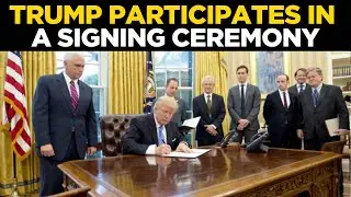 TRUMP SIGNS BILL LIVE | President Donald Trump at Oval Office Signing Ceremony in Washington D.C.