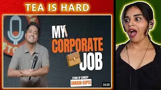 My Corporate Job REACTION | Aakash Gupta | Stand-Up Comedy | Neha M. (1)