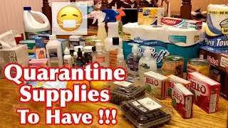 QUARANTINE SUPPLIES NEEDED | WHAT TO BUY FOR A QUARANTINE! BE PREPARED