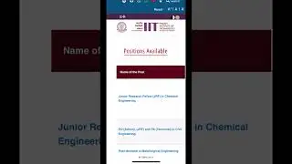 JRF position | Project staff position available at Department of Mining Engineering IIT BHU Varanasi