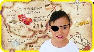 PIRATE TREASURE Map Toys Hunt, Disney Pixar Lightning McQueen (Skit) - TigerBox HD