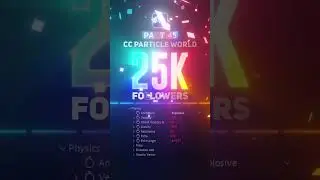 AE Part 45 | Create Confetti using 'CC Particle World' in Adobe After Effect | #25K #followers #ae