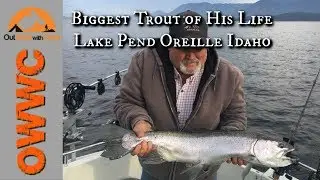 Dad Caught the Biggest Trout of His Life on Lake Pend Oreille!