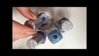 Color Club 2013 Halo Hues - Warm and Cool Holographic Water Marble