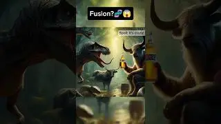 TREX🧬BULL🧬SNAKE #fusion #ai #animals #viral #aiart #fypシ #trex #bull #snake #roadto200k #animal