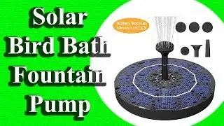 Biling Solar Bird Bath Fountain Pump | Water Fountain Pump for Bird Bath Garden Pond Pool Outdoor