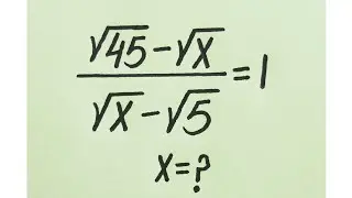 Germany | Can you Solve this?? | National Olympiad Math Algebra Simplification | x=?