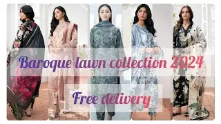 Baroque lawn collection 2024/ Baroque summer collection/New lawn collection@trendyfashion427#viral
