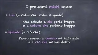Pronomi misti o doppi
