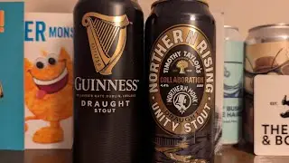 Guinness Draught (can) 4.1% Versus Timothy Taylor's X Northern Monk Northern Rising (can) 4.4%