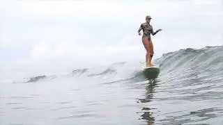 Surfing Costa Rica Point Break with Kristy Murphy and Siren Surf Adventures @sirensurfadventures