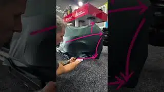 Front bumper wrapping with deep recess .Precision, patience and proper technique #fullwrap