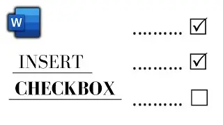 How To Insert a Clickable Checkbox In Microsoft Word |  Put Tick Box In Word