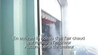 Le rideau d'air NAC-D&eacute;monstration d'efficacit&eacute;