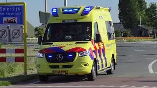Primeur! Nieuwe ambulance 10-112 met spoed naar een melding