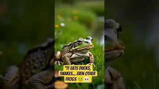 It Eats Ducks, Snakes... Even Other Frogs 🐸💀 #NatureIsMetal
