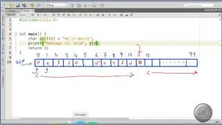 Introduction to string, using character array for storing string