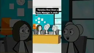 Veronica Shut Down a Toxic Manager in style #fyp#foryou #trendingvideo #funny#animation #comedy