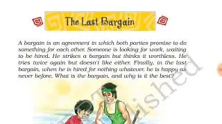 Class 8th The last Bargain poem full explaination with QUESTIONS ANSWERS