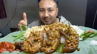 Eating juicy pork with Axone//mukbang//2026