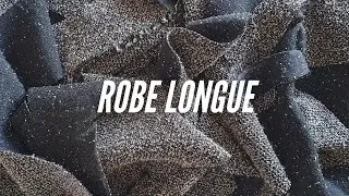 JE COUDS : une ROBE LONGUE avec un patron BURDA et un tissu MAILLE ELASTIQUE ✨