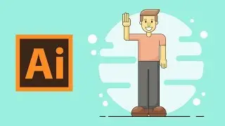 Male Character - Illustrator Flat Design Creation Process