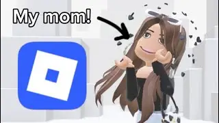 My mom makes my Roblox avatar! ✌️💕😃