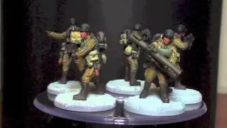 Video Review Dust Tactics Red Thunder SSU Antitank Squad Painted Premium Version
