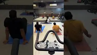 yoga session at gym khana club, sec-21 #music #fitness #fitnessmotivation #workoutsess
