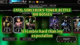 FATAL SORCERER'S TOWER BETTLE 100 BOSSES | MK MOBILE