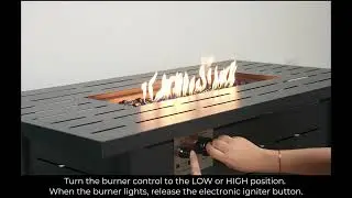 Electactic 43-Inch Outdoor Fire Pit Table (Model 46R431) | Assembly & Operation Guide