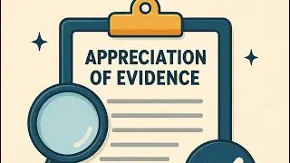 appreciation of evidence @learninglegal1316 