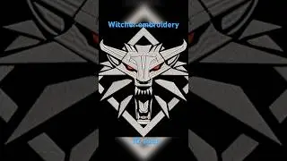Witcher machine embroidery design