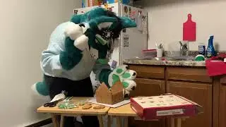 Building a Gingerbread House in Fursuit!