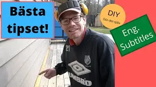 Bygga altan, sista plankan