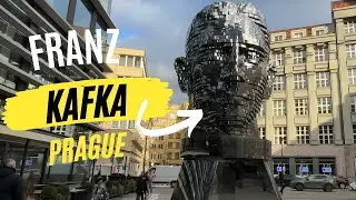 Franz Kafka Rotating Head. - Must see in PAGUE - Czech Republic 4K full show