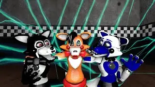 Луна, аврорыч и Сильвер   speed poster #SFM #fnaf