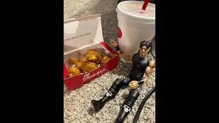 Dominic had a little to much chicken nuggets ￼