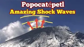 Amazing Shock Waves Of Popocat&eacute;petl Volcano, Mexico, Indo-Pacific Ring Of Fire