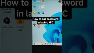 how to set password in laptop /pc #shorts #windows #laptop #viral #hamroguru