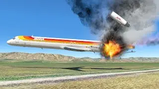 🔴LIVE MD-80 Hard Landing Turned Disaster | X-PLANE 11