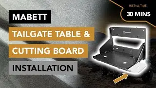 How to Install the Tailgate Table with Cutting Board by Mabett - 2021+ Ford Bronco
