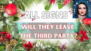 All Signs🙋‍♀️love tarot reading - WILL THEY LEAVE THE THIRD PARTY? ❤️ Timestamps in description box