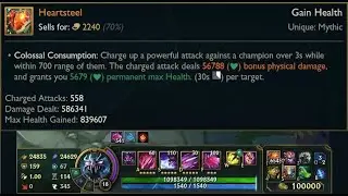 Practice Tool + Heartsteel = One Million HP (League of Legends)